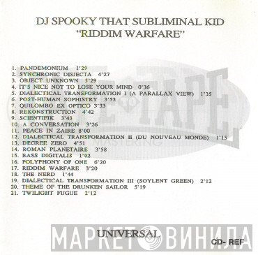 DJ Spooky  - Riddim Warfare