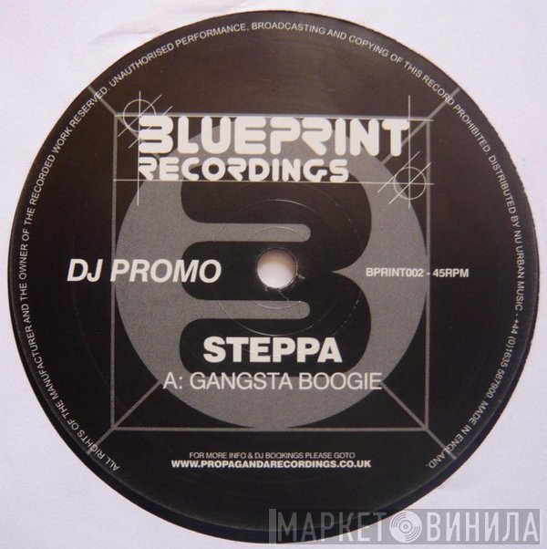 DJ Steppa, Kitcha - Gangsta Boogie / Animal Dirtbag