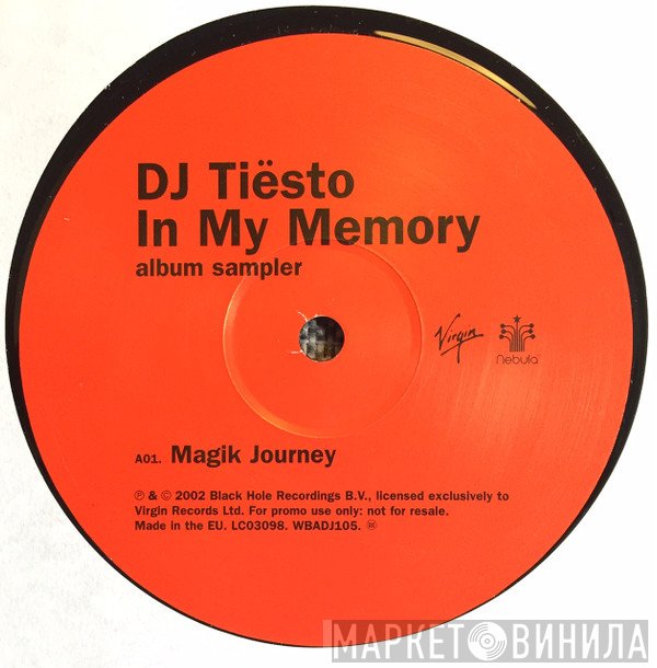 DJ Tiësto  - In My Memory (Album Sampler)