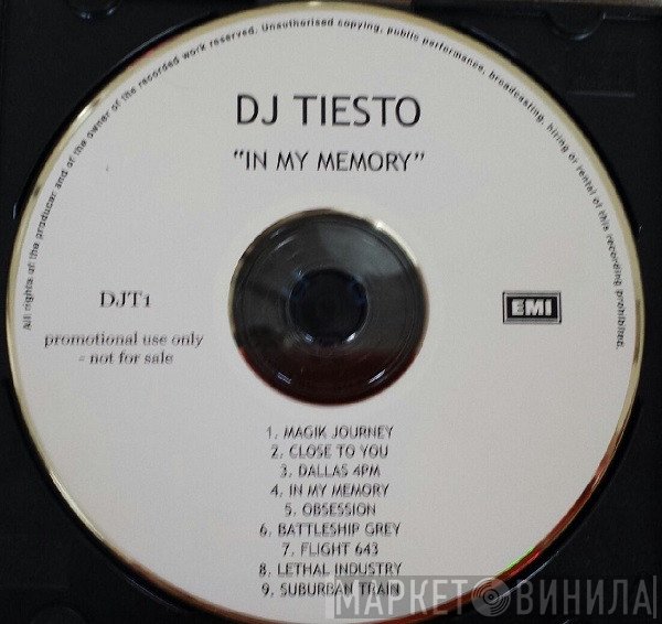 DJ Tiësto  - In My Memory