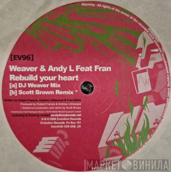 DJ Weaver, Fransisca Balke, Andy Littlewood - Rebuild Your Heart