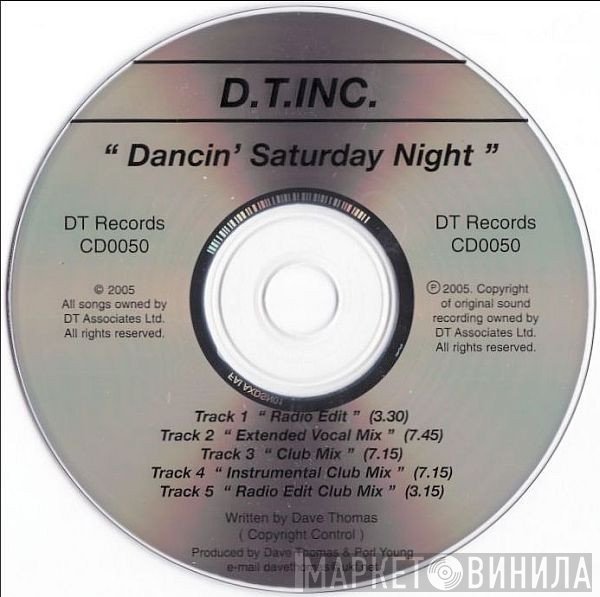 DT Inc - Dancin' Saturday Night