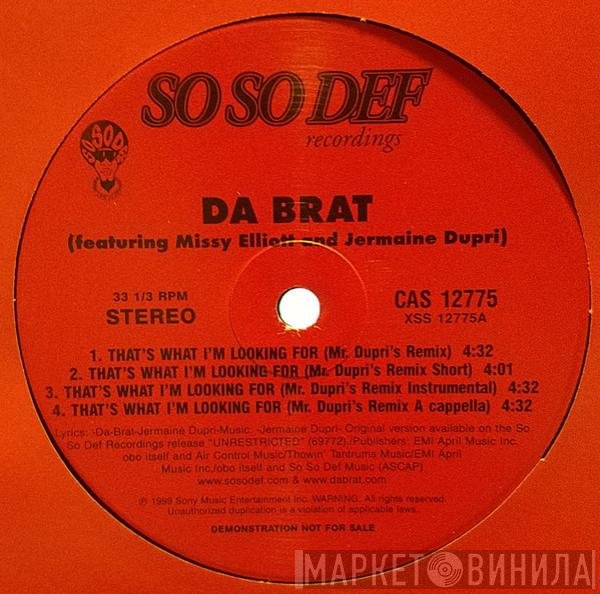 Da Brat - That's What I'm Looking For (Mr. Dupri's Remix)