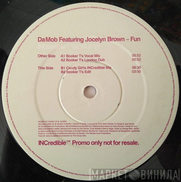 Da Mob Featuring Jocelyn Brown  - Fun