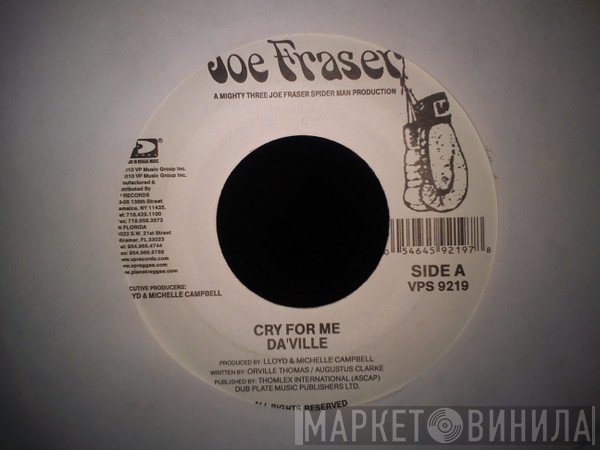 Da'Ville  - Cry For Me