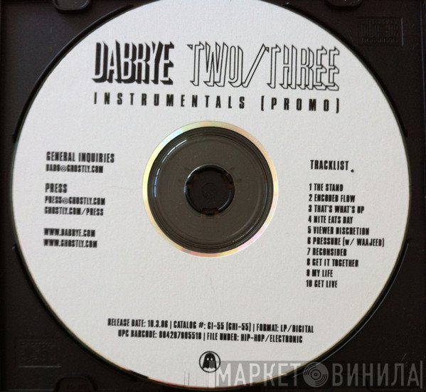 Dabrye  - Two/Three - Instrumentals