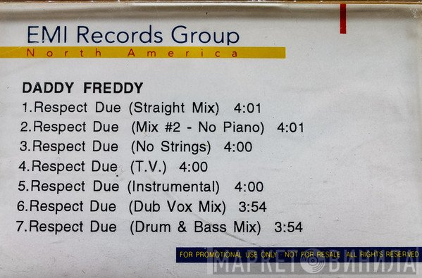 Daddy Freddy  - Respect Due