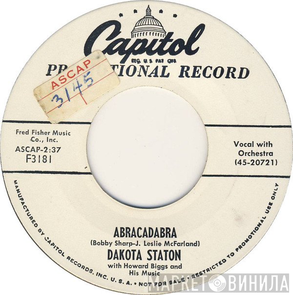 Dakota Staton, Howard Biggs - Abracadabra