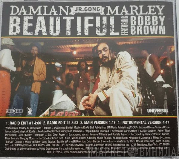 Damian Marley Featuring Bobby Brown  - Beautiful
