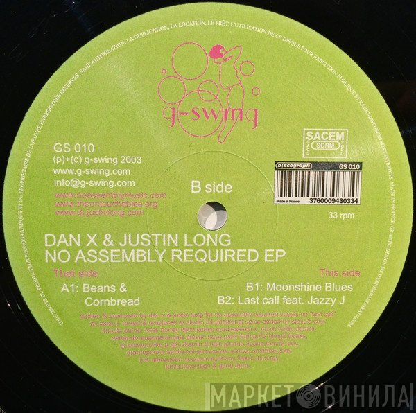 Dan X & Justin Long  - No Assembly Required EP