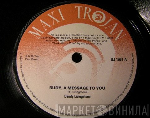 Dandy Livingstone  - Rudy, A Message To You