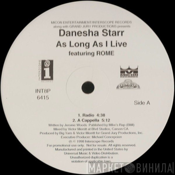 Danesha Starr - As Long As I Live