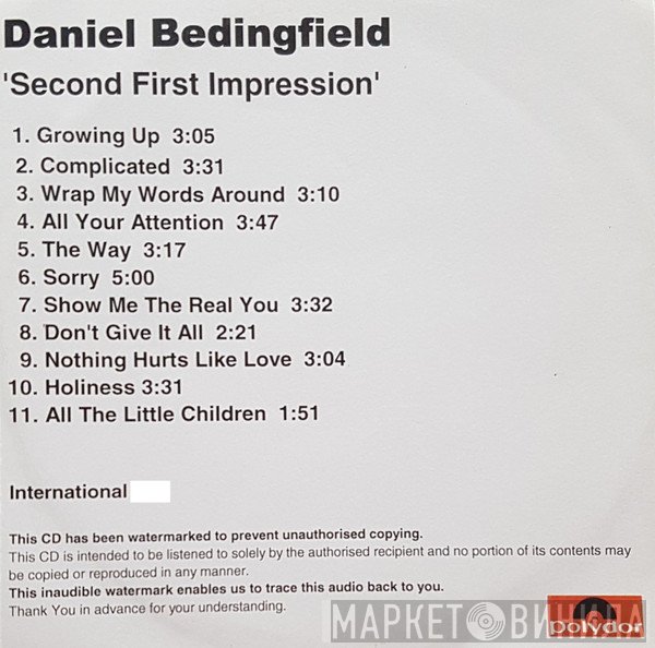 Daniel Bedingfield  - Second First Impression
