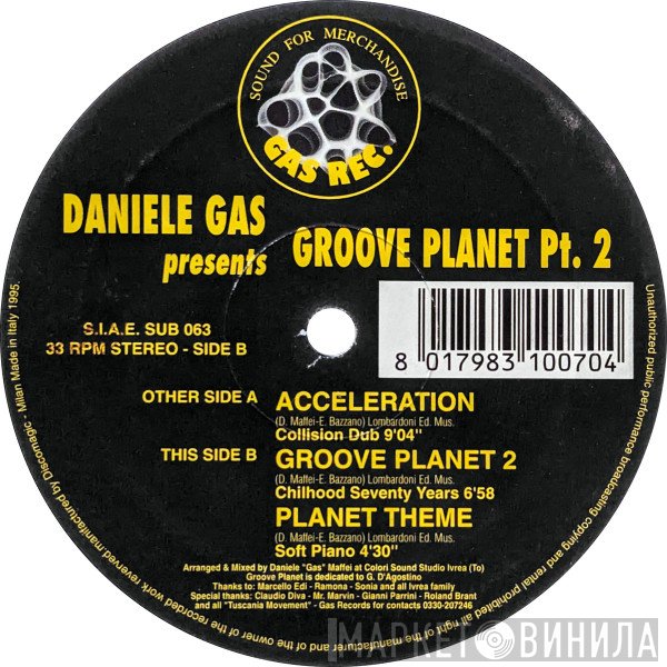 Daniele Gas, Groove Planet - Acceleration / Groove Planet 2 / Planet Theme