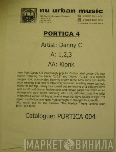 Danny C - 1,2,3 / Klonk