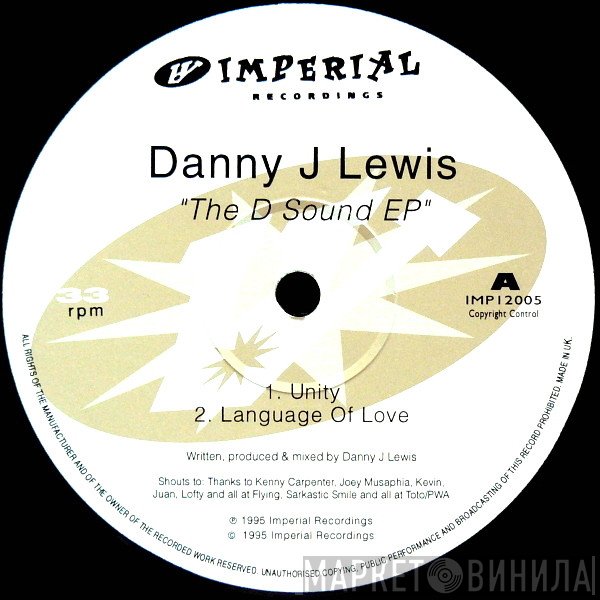 Danny J Lewis - The D Sound EP