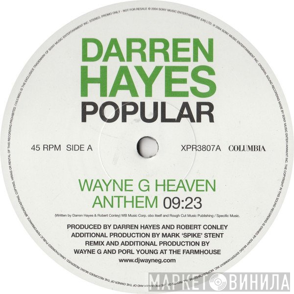 Darren Hayes - Popular