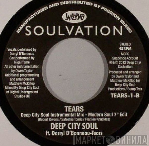 Darryl D'Bonneau, DeepCitySoul - Tears