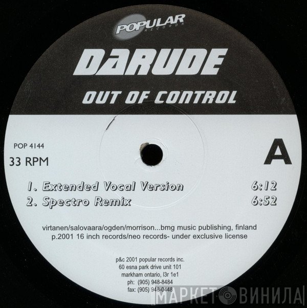 Darude  - Out Of Control