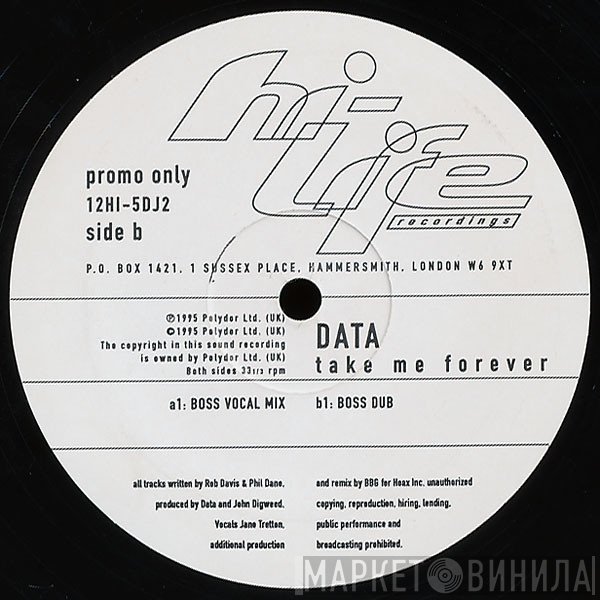 Data  - Take Me Forever
