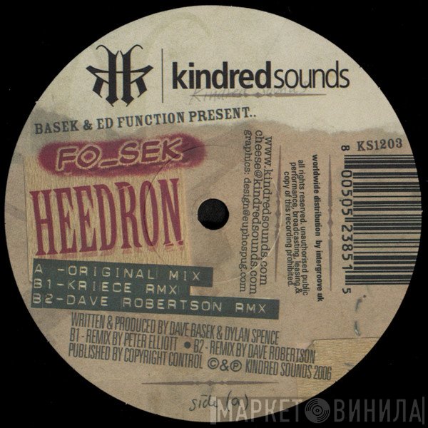 Dave Basek, Ed Function, Fo_Sek - Heedron