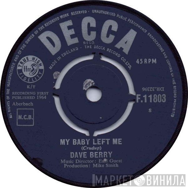 Dave Berry - My Baby Left Me