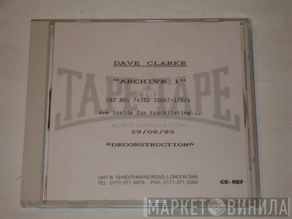 Dave Clarke  - Archive 1
