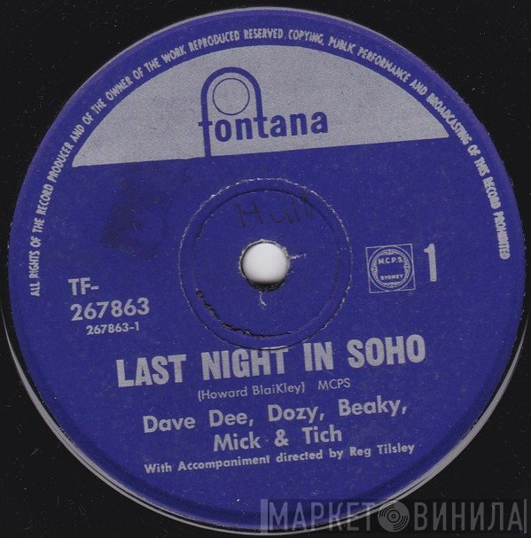 Dave Dee, Dozy, Beaky, Mick & Tich  - Last Night In Soho