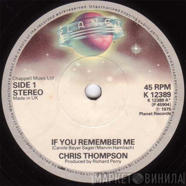 Dave Grusin, Chris Thompson - If You Remember Me / Theme From "The Champ"