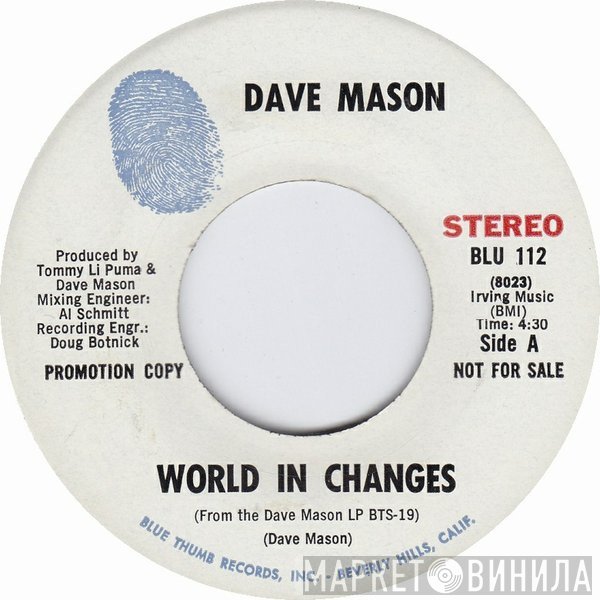 Dave Mason  - World In Changes