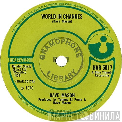 Dave Mason  - World In Changes