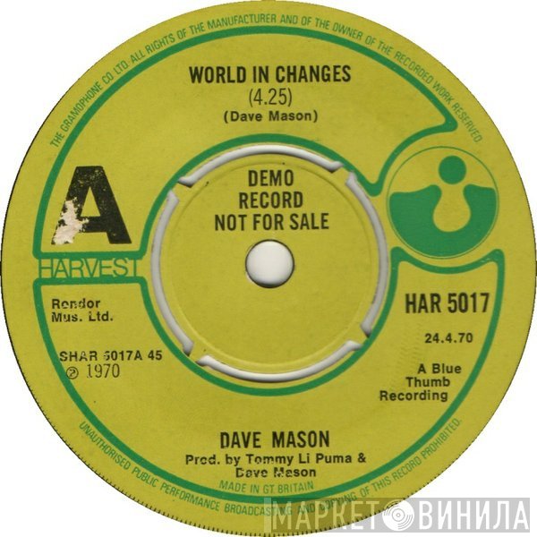 Dave Mason  - World In Changes