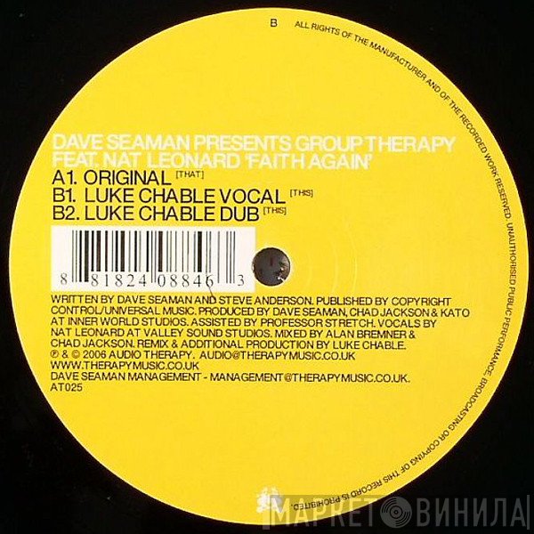 Dave Seaman, Nat Leonard, Group Therapy  - Faith Again