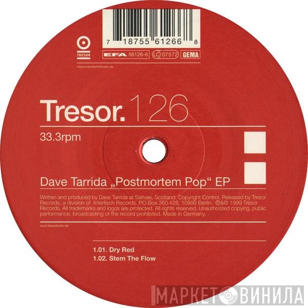 Dave Tarrida  - Postmortem Pop EP