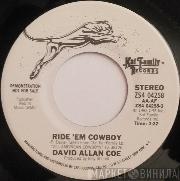 David Allan Coe  - Ride 'Em Cowboy