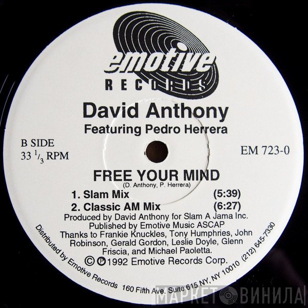 David Anthony Featuring Pedro Herrera  - Free Your Mind