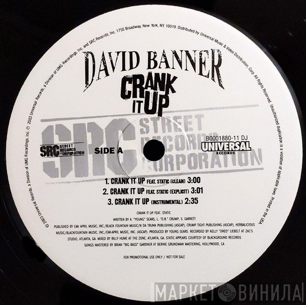 David Banner - Crank It Up / The Christmas Song