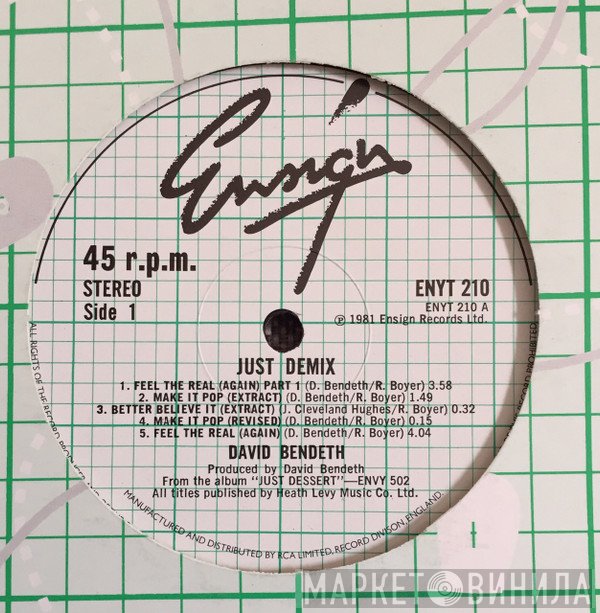 David Bendeth - Just Demix / Make It Pop