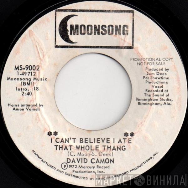 David Camon - I Can't Believe I Ate That Whole Thang