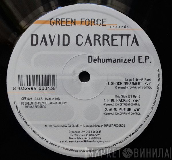 David Carretta  - Dehumanized EP