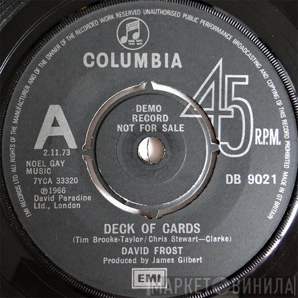 David Frost - Deck Of Cards / Zookeeper