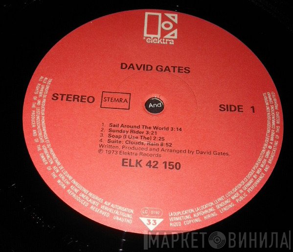 David Gates  - First