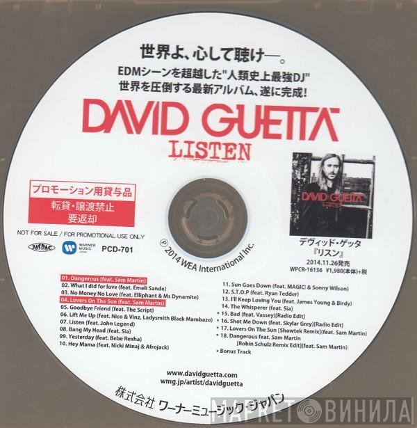 David Guetta  - Listen