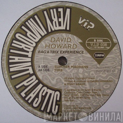 David Howard - Bag A Trix Experience