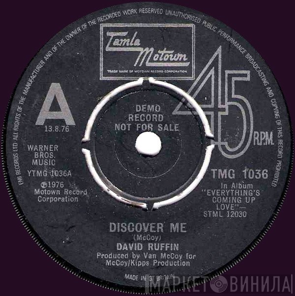 David Ruffin - Discover Me / Smiling Faces Sometimes