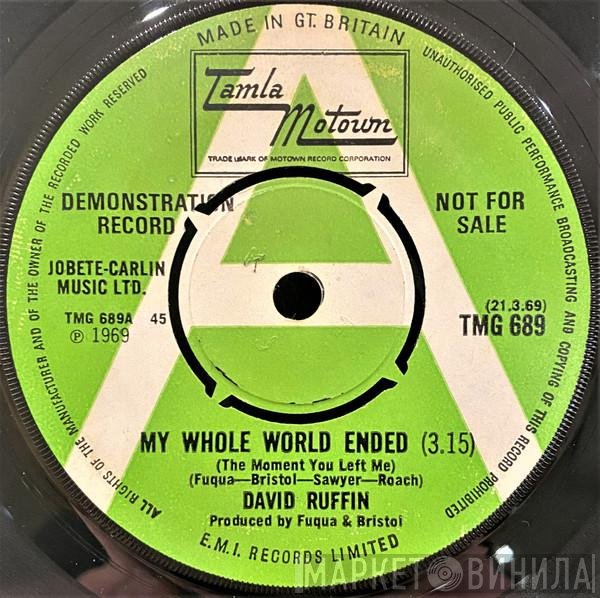 David Ruffin - My Whole World Ended (The Moment You Left Me)