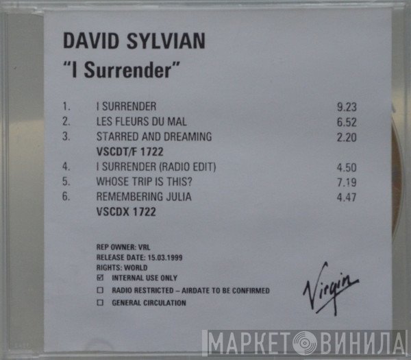 David Sylvian  - I Surrender