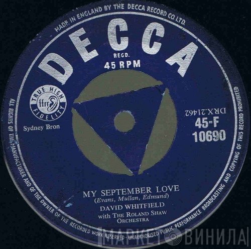 David Whitfield - My September Love