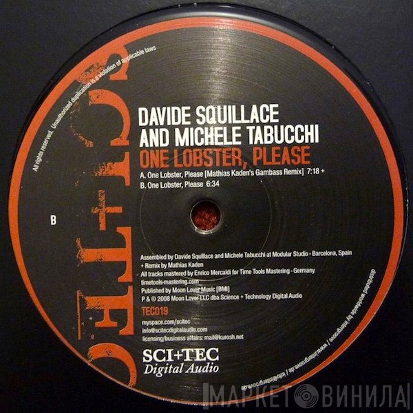 Davide Squillace And Michele Tabucchi  - One Lobster, Please