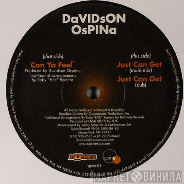 Davidson Ospina - Can Ya Feel / Just Can Get